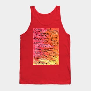 peace,dream,trust,hope,love - 1 Tank Top